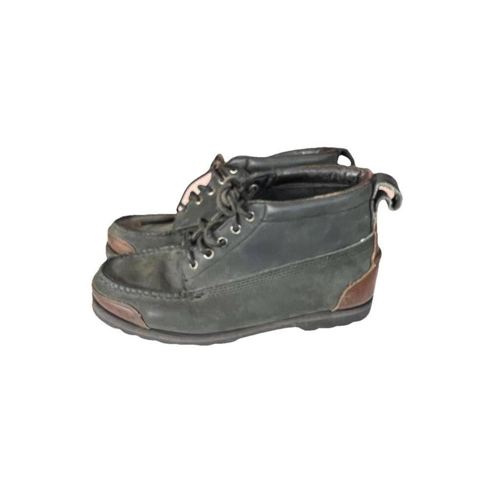 RJ Colt Men's Green Brown‎ Leather Classic Preppy Chukka Boots Size 7M